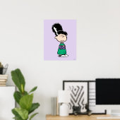 Peanuts Lucy Bruid Van Frankenstein Halloween Poster (Thuiskantoor)