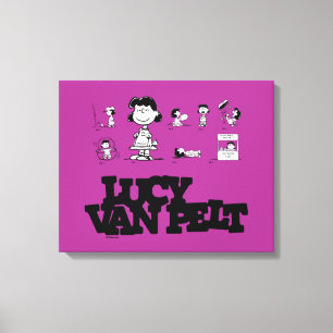 Peanuts   Lucy Canvas Afdruk