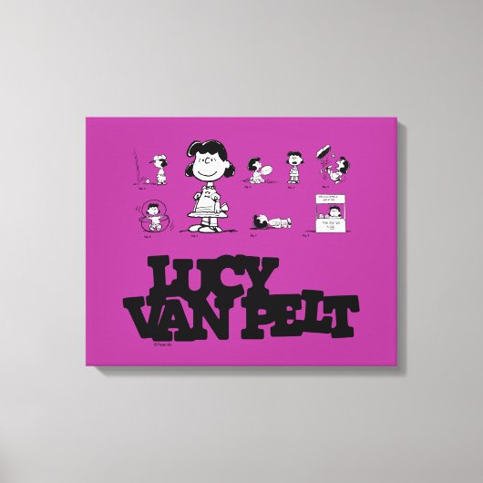 Peanuts | Lucy Canvas Afdruk (Voorkant)
