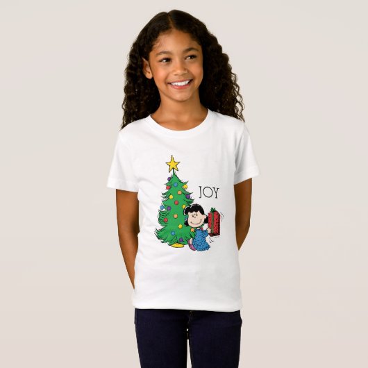 Peanuts | Lucy Christmas Tree T-shirt (Voorkant volledig)
