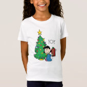 Peanuts | Lucy Christmas Tree T-shirt (Voorkant)