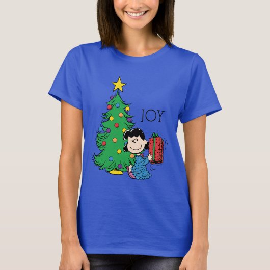 Peanuts | Lucy Christmas Tree T-shirt (Voorkant)