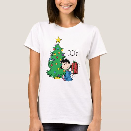 Peanuts | Lucy Christmas Tree T-shirt (Voorkant)