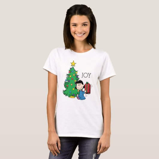 Peanuts | Lucy Christmas Tree T-shirt (Voorkant volledig)