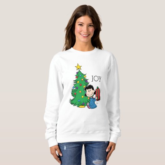 Peanuts | Lucy Christmas Tree Trui (Voorkant volledig)