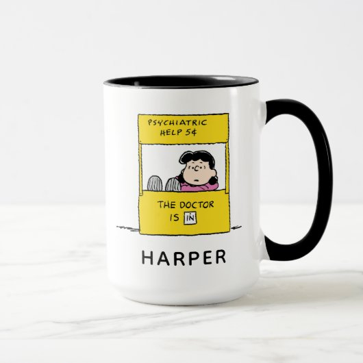 Peanuts | Lucy & Dokter Is Aanwezig Mok (Rechts)