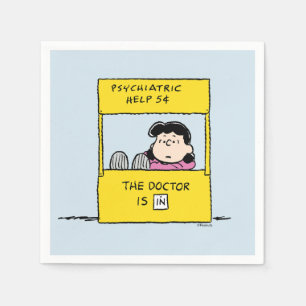 Peanuts Lucy & Dokter Is In Servet