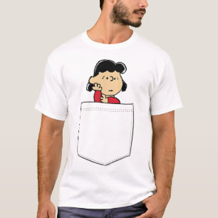 Peanuts Lucy Faux Pocket T-shirt