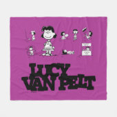 Peanuts | Lucy Fleece Deken (Voorkant (Horizontaal))