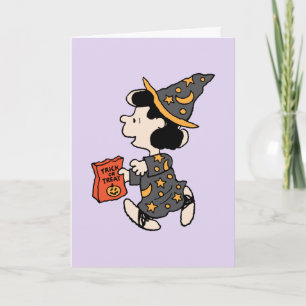 Peanuts Lucy Heksenkostuum Halloween Kaart
