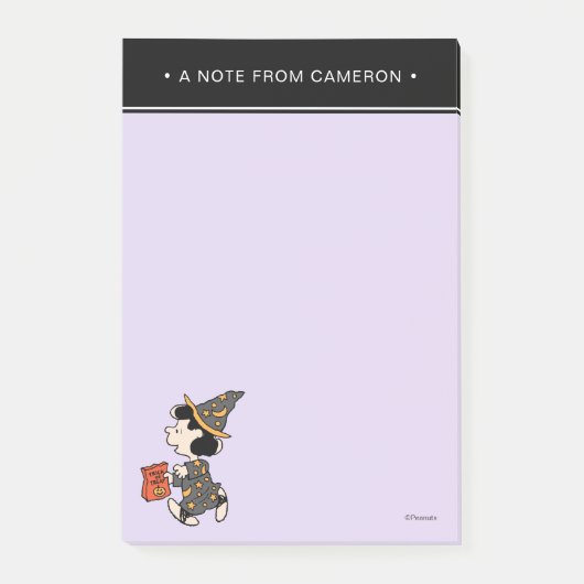 Peanuts Lucy Heksenkostuum Halloween Post-it® Notes (Voorkant)