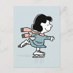 Peanuts   Lucy on Ice Briefkaart