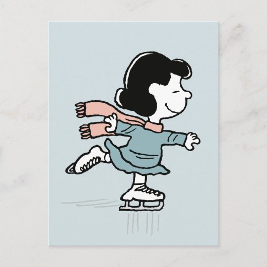 Peanuts | Lucy on Ice Briefkaart (Voorkant)