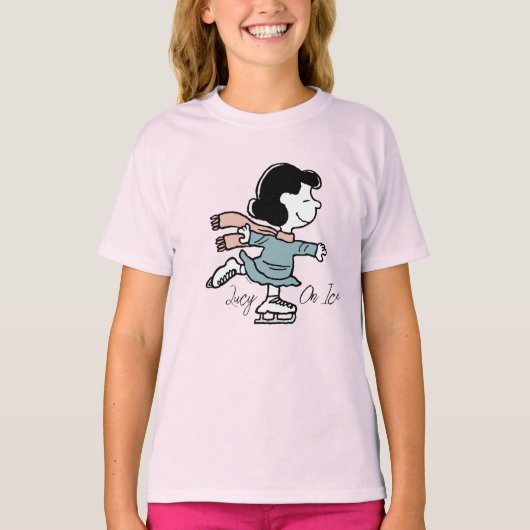 Peanuts | Lucy on Ice T-shirt (Voorkant)
