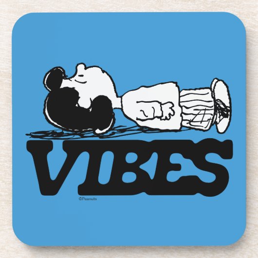 Peanuts | Lucy Vibes Bier Onderzetter (Voorkant)