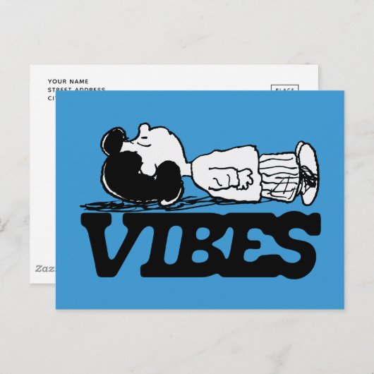 Peanuts | Lucy Vibes Briefkaart (Voorkant / Achterkant)