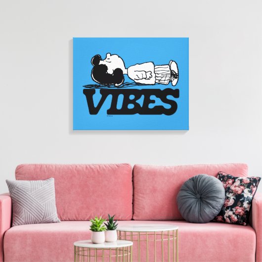 Peanuts | Lucy Vibes Canvas Afdruk (Insitu (Woonkamer))