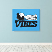 Peanuts | Lucy Vibes Canvas Afdruk (Insitu (Houten vloer))
