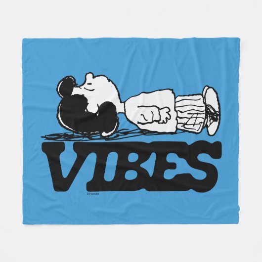 Peanuts | Lucy Vibes Fleece Deken (Voorkant (Horizontaal))