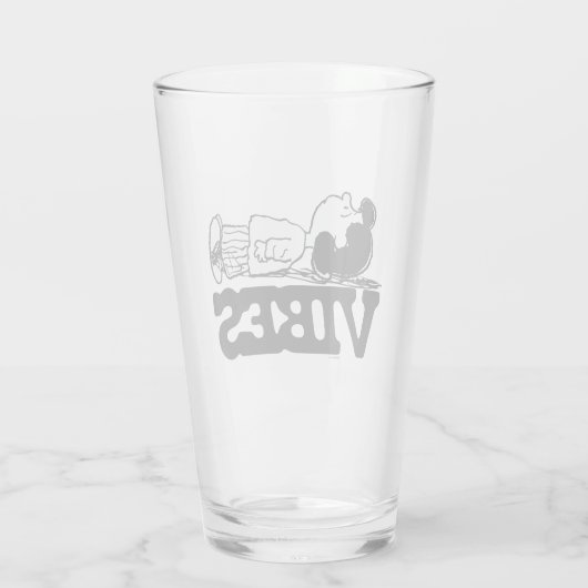 Peanuts | Lucy Vibes Glas (Achterkant)
