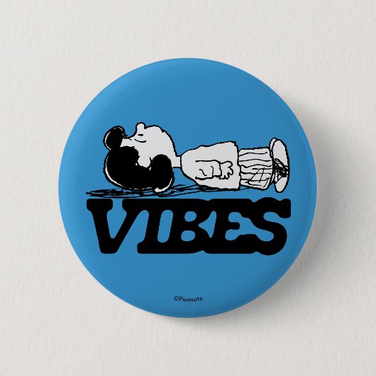 Peanuts | Lucy Vibes Ronde Button 5,7 Cm (Voorkant)
