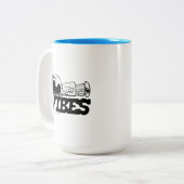 Peanuts | Lucy Vibes Tweekleurige Koffiemok (Voorkant links)