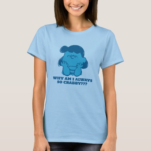 Peanuts | Lucy Who Says I'm Crabby?? T-shirt (Voorkant)