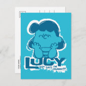 Peanuts | Lucy Wie zegt dat ik Crabby ben? Briefkaart (Voorkant / Achterkant)