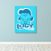 Peanuts | Lucy Wie zegt dat ik Crabby ben? Canvas Afdruk (Insitu (Houten vloer))