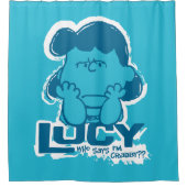 Peanuts | Lucy Wie zegt dat ik Crabby ben? Douchegordijn (Voorkant)
