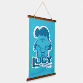 Peanuts | Lucy Wie zegt dat ik Crabby ben? Hangend Wandkleed (Gebogen)