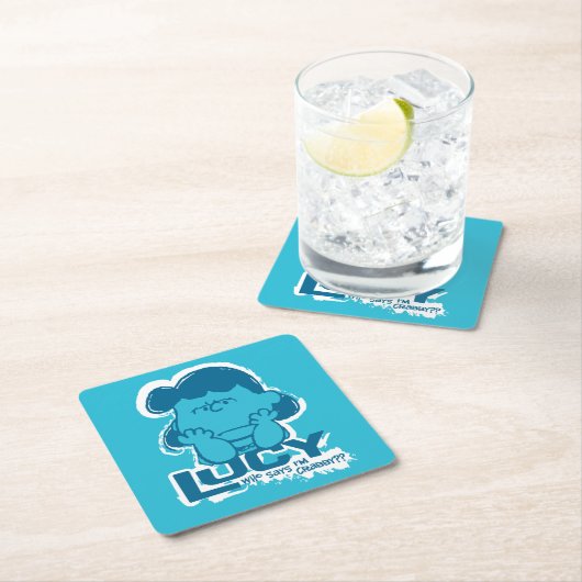 Peanuts | Lucy Wie zegt dat ik Crabby ben? Kartonnen Onderzetters (Insitu)