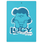Peanuts | Lucy Wie zegt dat ik Crabby ben? Klembord (Achterkant)