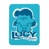 Peanuts | Lucy Wie zegt dat ik Crabby ben? Magneet (Verticaal)
