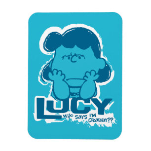 Peanuts   Lucy Wie zegt dat ik Crabby ben? Magneet