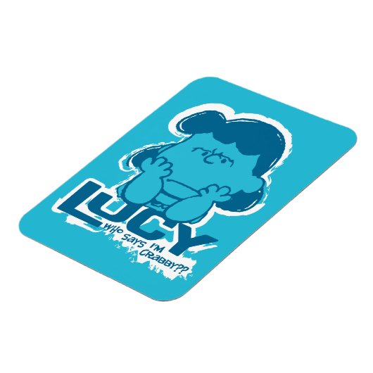 Peanuts | Lucy Wie zegt dat ik Crabby ben? Magneet (Linkerzijde)