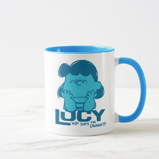 Peanuts | Lucy Wie zegt dat ik Crabby ben? Mok (Rechts)