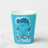 Peanuts | Lucy Wie zegt dat ik Crabby ben? Papieren Bekers (Voorkant)