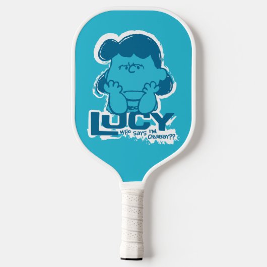 Peanuts | Lucy Wie zegt dat ik Crabby ben? Pickleball Paddle (Achterkant)