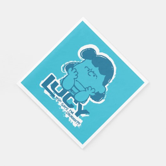 Peanuts | Lucy Wie zegt dat ik Crabby ben? Servet (Hoek)