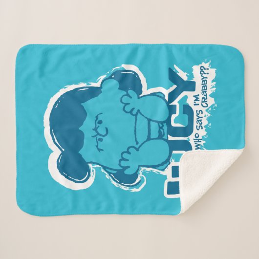 Peanuts | Lucy Wie zegt dat ik Crabby ben? Sherpa Deken (Voorkant (horizontaal))