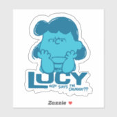 Peanuts | Lucy Wie zegt dat ik Crabby ben? Sticker (Vel)