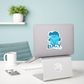 Peanuts | Lucy Wie zegt dat ik Crabby ben? Sticker (Laptop op bureau)