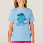 Peanuts | Lucy Wie zegt dat ik Crabby ben? T-shirt (Voorkant)