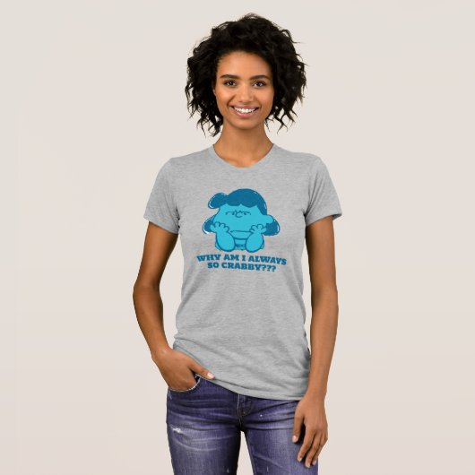 Peanuts | Lucy Wie zegt dat ik Crabby ben? T-shirt (Voorkant volledig)