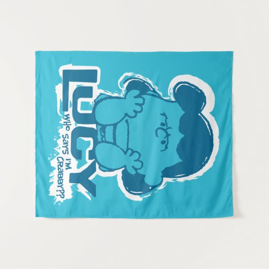 Peanuts | Lucy Wie zegt dat ik Crabby ben? Wandkleed (Voorkant (horizontaal))