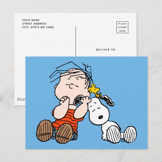 Peanuts | Lucy & Woodstock Briefkaart (Voorkant / Achterkant)