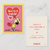 Peanuts | Lucy You're A Catch! Notitiekaartje (Voorkant / Achterkant)
