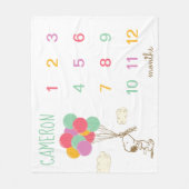 Peanuts | Maandelijkse mijlpaal Baby Fleece Deken (Voorkant)