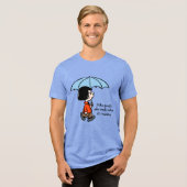 Peanuts | Marcie Onder de paraplu Tri-Blend Shirt (Voorkant volledig)